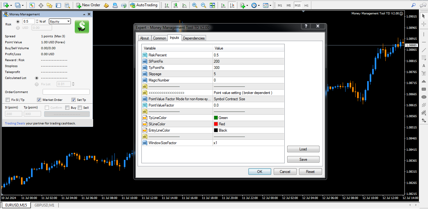 تنظیمات اکسپرت مدیریت سرمایه راکیمو