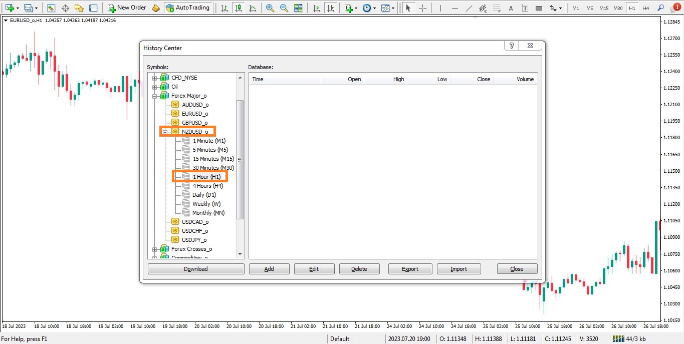 مرحله دوم دانلود هیستوری متاتریدر 4 - راکیمو