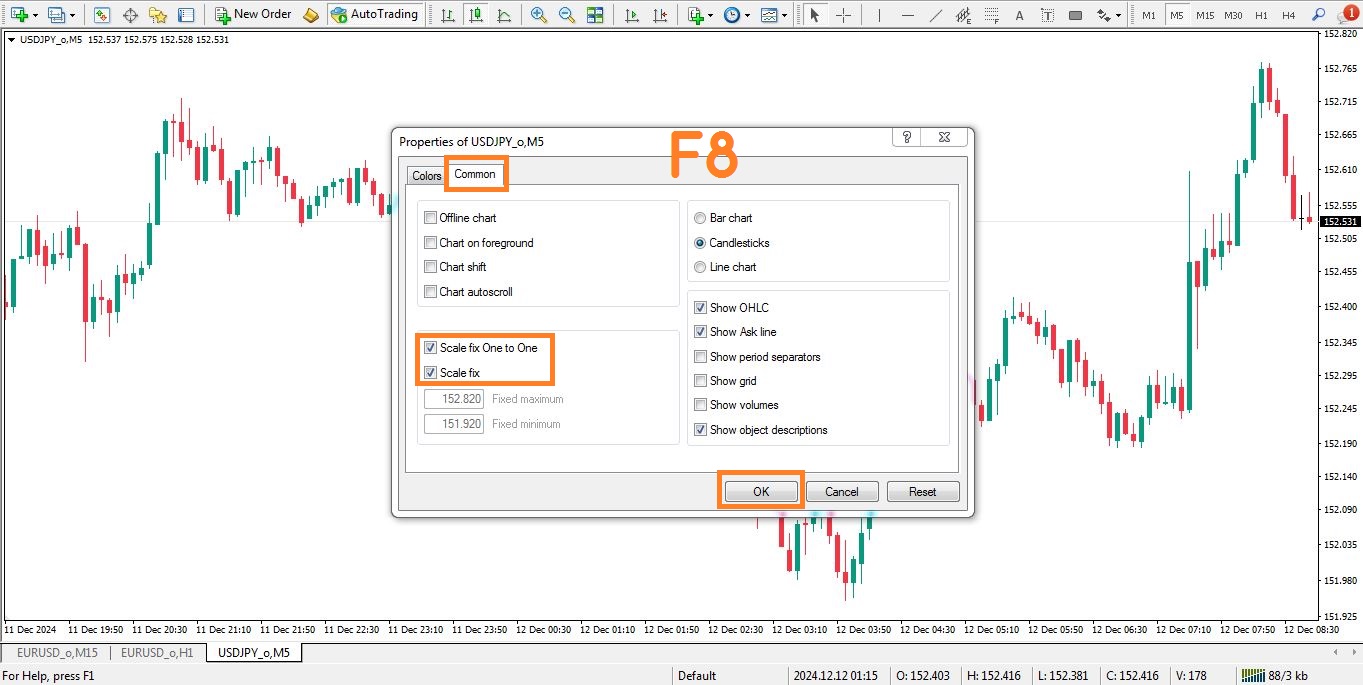 تنظیمات اسکیل متاتریدر - راکیمو
